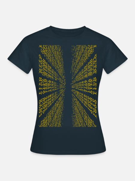 Binärcode - Frauen T-Shirt - Navy