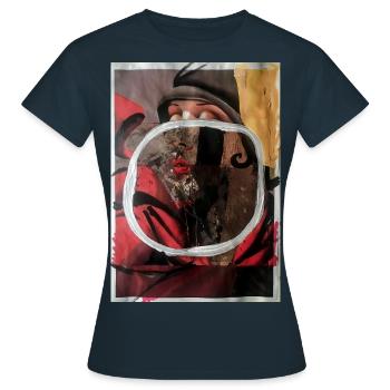BEYOND. 2020 by massimiliano sbrescia - Women's T-Shirt - navy - Front - AI Model Female 172 dark (172cm)