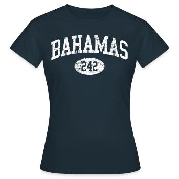 Bahamas - T-shirt Femme - marine - Devant - AI Model Female 172 dark (172cm)