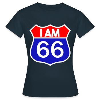 Road Trip 66th Birthday 1954 Vintage Gift - T-shirt Femme - marine - Devant - AI Model Female 172 dark (172cm)