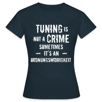 Tuning Car Tuner Crime Drifting Rims PS Gift - Women's T-Shirt - navy - Front - AI Model Female 172 dark (172cm)