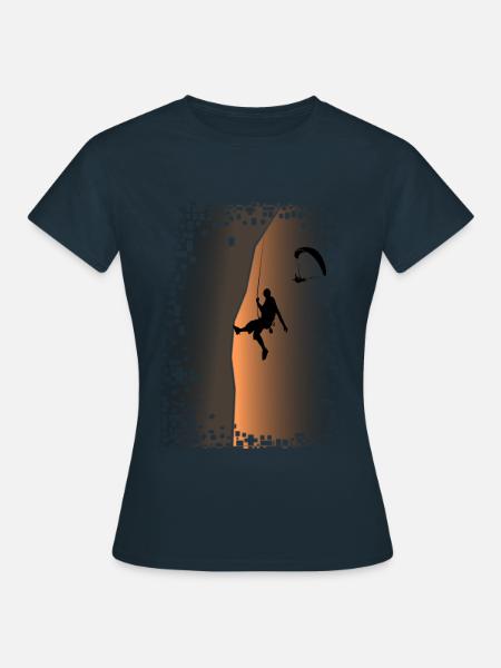 Cadeaux escalade bouldern - rock climbing Klettern - T-shirt Femme - marine