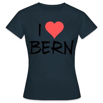 Bern - Frauen T-Shirt - Navy - Vorne - AI Model Female 172 dark (172cm)