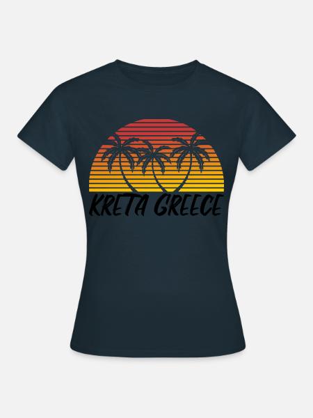 Kreta Griechenland - Frauen T-Shirt - Navy