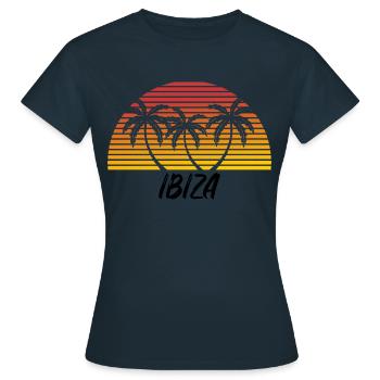 Ibiza - T-shirt Femme - marine - Devant - AI Model Female 172 dark (172cm)