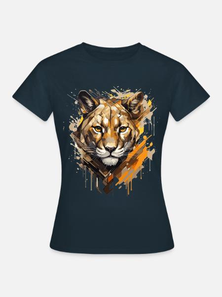 Das Gesicht des - Street Art - Frauen T-Shirt - Navy