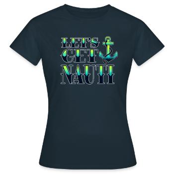 Yacht Rock - T-shirt Femme - marine - Devant - AI Model Female 172 dark (172cm)
