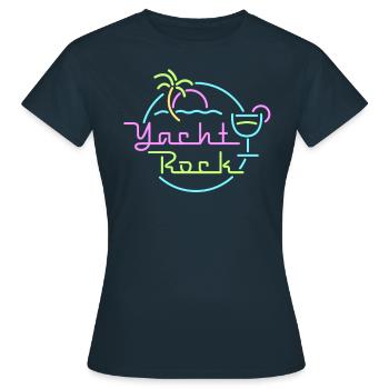 Yacht Rock - T-shirt Femme - marine - Devant - AI Model Female 172 dark (172cm)