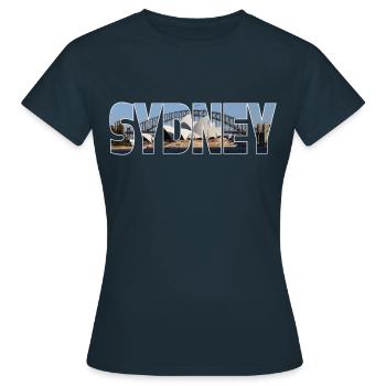 Sydney - Frauen T-Shirt - Navy - Vorne - AI Model Female 172 dark (172cm)
