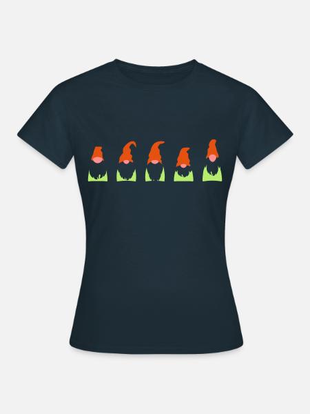 midgets dans une rangée - T-shirt Femme - marine