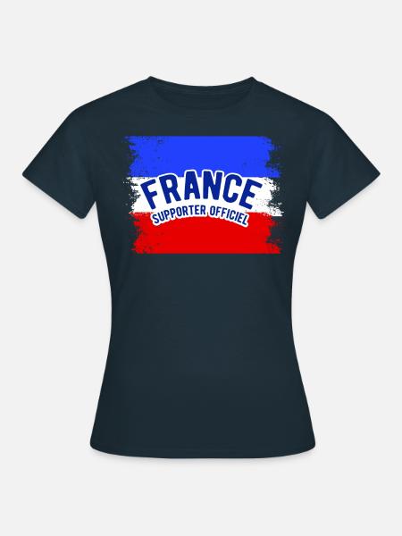 Supporter de France - Frauen T-Shirt - Navy