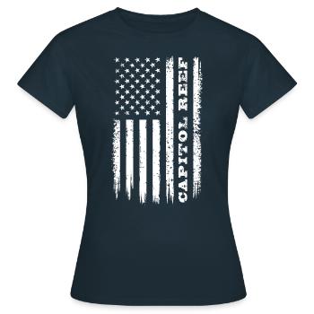 Drapeau USA Capitol Reef National Park Cadeau - T-shirt Femme - marine - Devant - AI Model Female 172 dark (172cm)