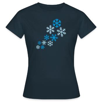 Neige - T-shirt Femme - marine - Devant - AI Model Female 172 dark (172cm)