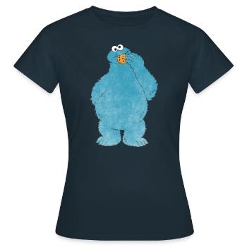 5 Rue Sésame Macaron Grignote - T-shirt Femme - marine - Devant - AI Model Female 172 dark (172cm)