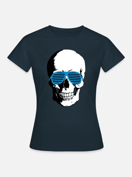 Crâne - T-shirt Femme - marine