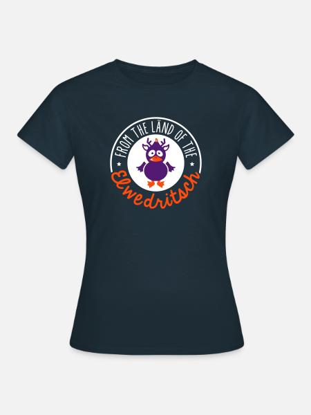Elwedritsch - Pfalz - Dialekt - RLP pfälzisch - 3C - Frauen T-Shirt - Navy