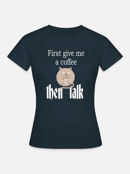 Angry cat - Frauen T-Shirt - Navy