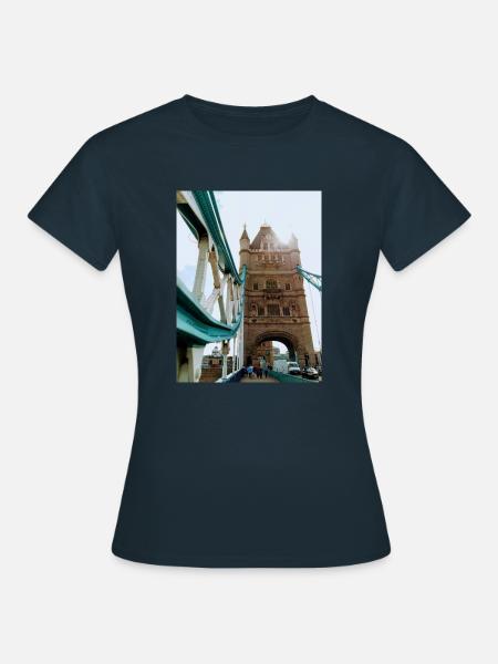 Tower Bridge Adobe - Frauen T-Shirt - Navy