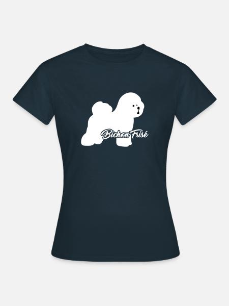 Bichon Frise - Frauen T-Shirt - Navy