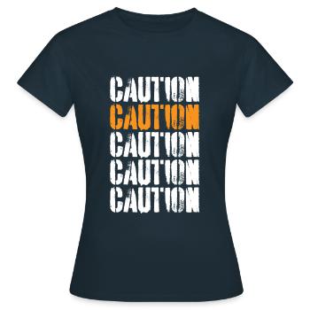 Attention Attention - T-shirt Femme - marine - Devant - AI Model Female 172 dark (172cm)