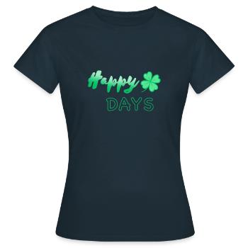 Happy Days - T-shirt Femme - marine - Devant - AI Model Female 172 dark (172cm)