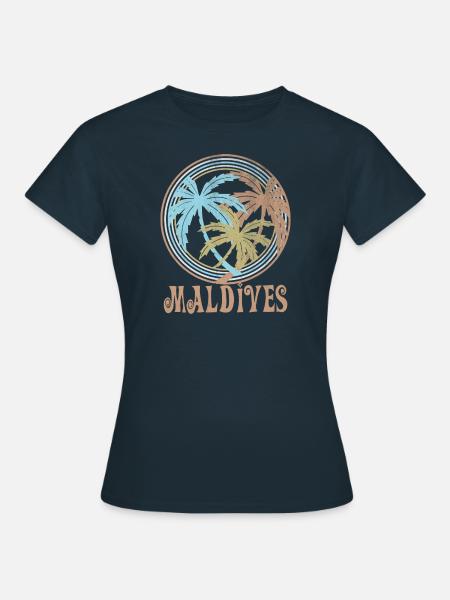 Malediven - Frauen T-Shirt - Navy