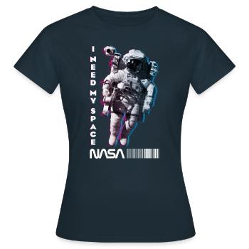 NASA Astronaut Mit Witzigem Spruch I Need My Space - Frauen T-Shirt - Navy - Vorne - AI Model Female 172 dark (172cm)