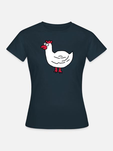 Poulet - T-shirt Femme - marine