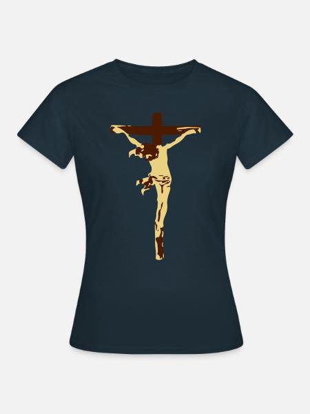 Jesus - Frauen T-Shirt - Navy