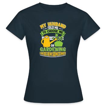 Gärtner Obstgarten Hobbygärtner Geschenk Garten - Frauen T-Shirt - Navy - Vorne - AI Model Female 172 dark (172cm)