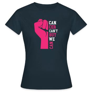 Cancer du sein Cancer du sein Cancer du sein Cadeau - T-shirt Femme - marine - Devant - AI Model Female 172 dark (172cm)