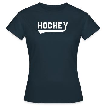Gardien de but de hockey Hockey sur glace Gardien de but Club sportif - T-shirt Femme - marine - Devant - AI Model Female 172 dark (172cm)
