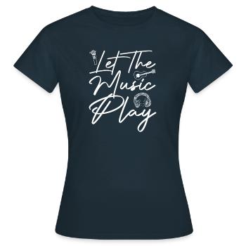 Guitariste Guitariste Guitariste Guitariste Musiciens Musique - T-shirt Femme - marine - Devant - AI Model Female 172 dark (172cm)