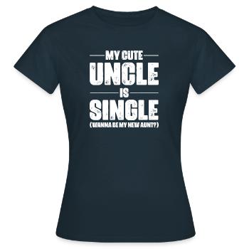 Meilleur oncle Bad Influence Cadeau de famille - T-shirt Femme - marine - Devant - AI Model Female 172 dark (172cm)