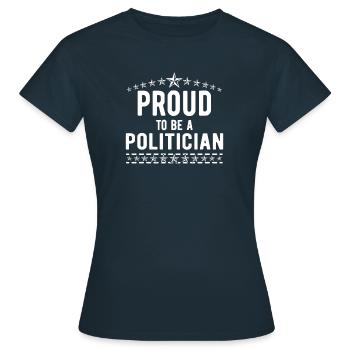 Politicien Politique Politique Élections des maires - T-shirt Femme - marine - Devant - AI Model Female 172 dark (172cm)