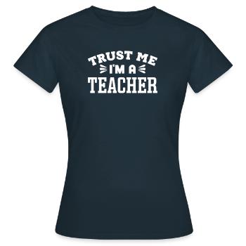 Teaching profession - Women's T-Shirt - navy - Front - AI Model Female 172 dark (172cm)