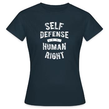 Krav Maga Self Défense Arts Martiaux Cadeau - T-shirt Femme - marine - Devant - AI Model Female 172 dark (172cm)
