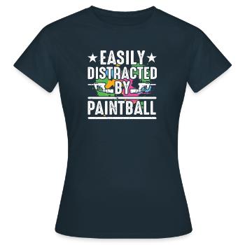 Paintball Cadeau Paintballer Paintball Player - T-shirt Femme - marine - Devant - AI Model Female 172 dark (172cm)