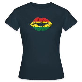 Bolivien - Bolivien Flagge - Made in Bolivia - Frauen T-Shirt - Navy - Vorne - AI Model Female 172 dark (172cm)