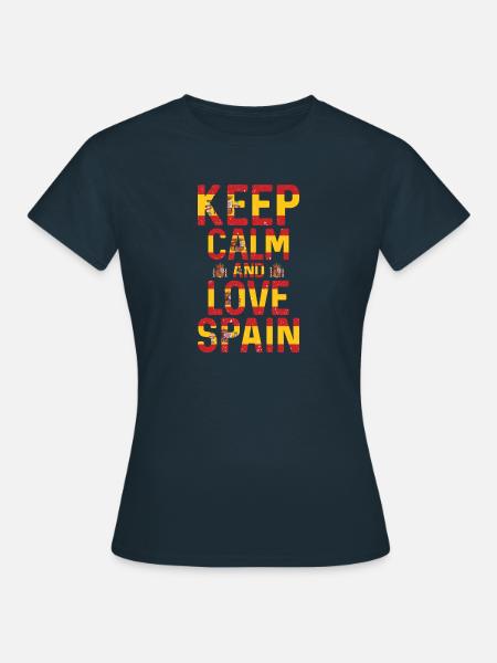 Ich liebe Spanien - Frauen T-Shirt - Navy