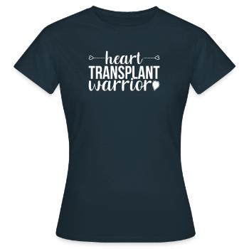 Deuxième cœur Deuxième vie Chirurgie de transplantation cardiaque - T-shirt Femme - marine - Devant - AI Model Female 172 dark (172cm)
