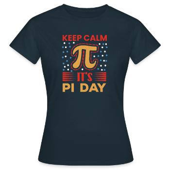 Pi Day Tag Kreiszahl Pi - Frauen T-Shirt - Navy - Vorne - AI Model Female 172 dark (172cm)