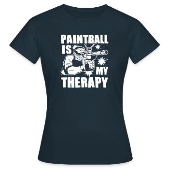 Paintball Cadeau Paintballer Paintball Player - T-shirt Femme - marine - Devant - AI Model Female 172 dark (172cm)