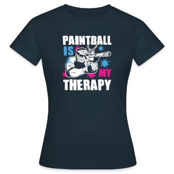 Paintball Cadeau Paintballer Paintball Player - T-shirt Femme - marine - Devant - AI Model Female 172 dark (172cm)