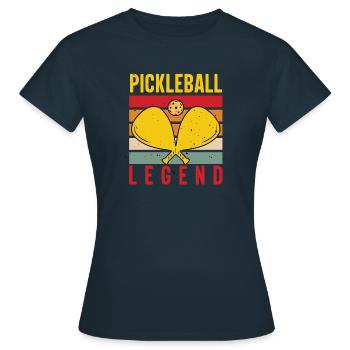 Raquette de balle de joueur de balle de paddle de pickleball de sport - T-shirt Femme - marine - Devant - AI Model Female 172 dark (172cm)