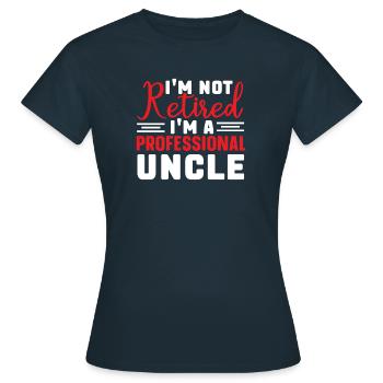 Meilleur oncle Bad Influence Cadeau de famille - T-shirt Femme - marine - Devant - AI Model Female 172 dark (172cm)
