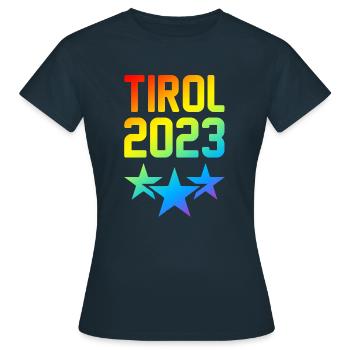 Tyrol 2023 - T-shirt Femme - marine - Devant - AI Model Female 172 dark (172cm)