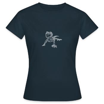 Gecko geometry - Women's T-Shirt - navy - Front - AI Model Female 172 dark (172cm)