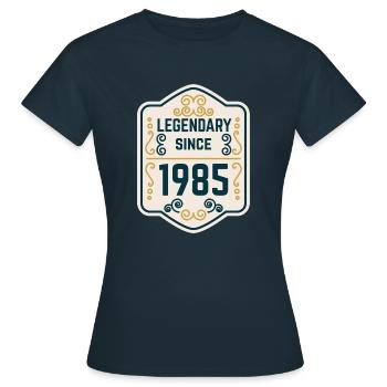 Legendary since 1985 - T-shirt Femme - marine - Devant - AI Model Female 172 dark (172cm)