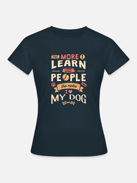 Mein Hund - Frauen T-Shirt - Navy